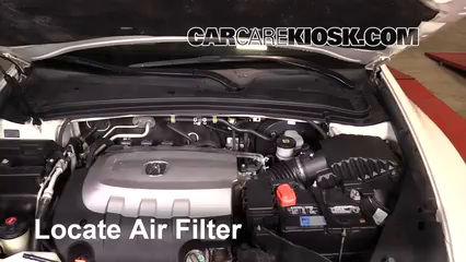 2010 Acura ZDX 3.7L V6 Filtre à air (moteur) Changement